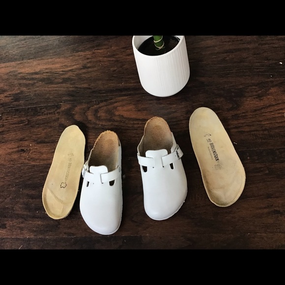 Birkenstock Shoes - Birkenstock Boston White size 9 womens BEST OFFER